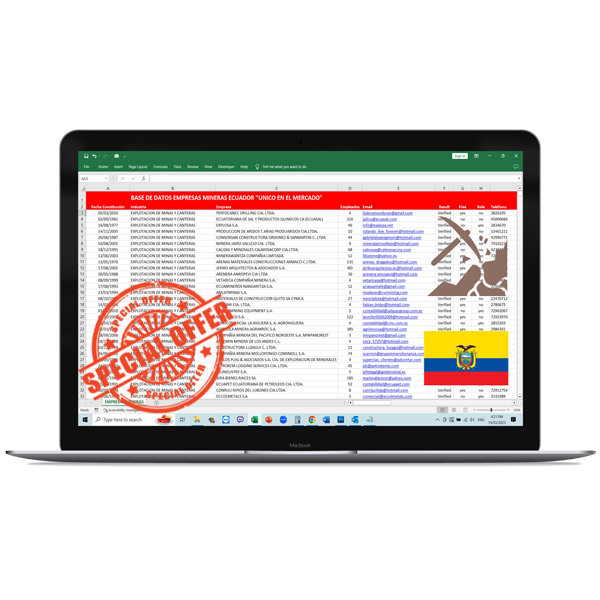 Directorio de Empresas Mineras Ecuador 2026