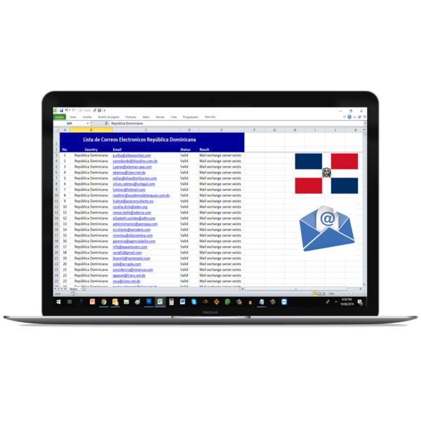 LISTA CORREOS ELECTRÓNICOS EMPRESAS REPÚBLICA DOMINICANA 2026 - IDEAL PARA EMAIL MARKETING