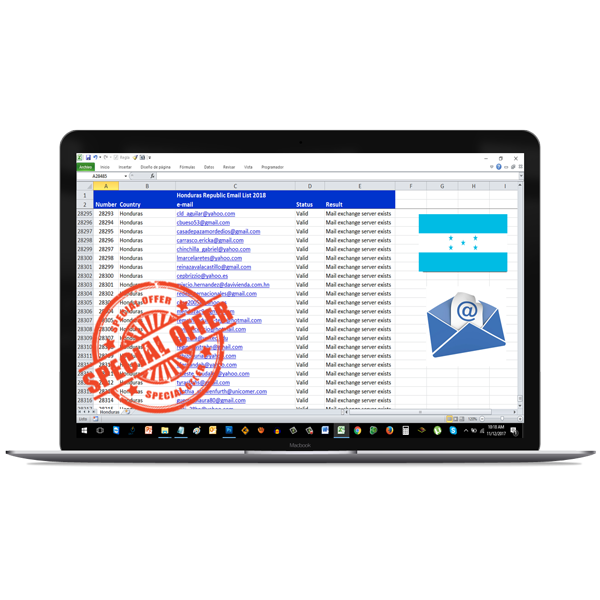 LISTA CORREOS ELECTRÓNICOS EMPRESAS HONDURAS 2026 - IDEAL PARA EMAIL MARKETING