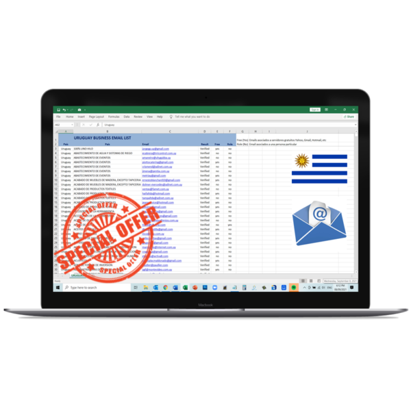 LISTA CORREOS ELECTRÓNICOS EMPRESAS URUGUAY 2026 - IDEAL PARA EMAIL MARKETING
