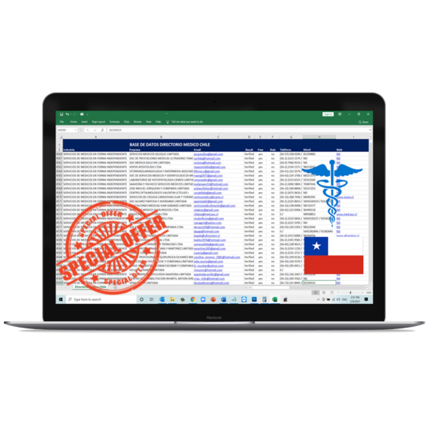 Directorio Sector Médico y Salud Chile 2026 - Incluye Veterinarios