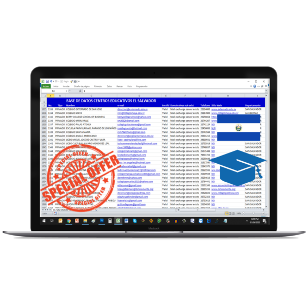Directorio de Centros Educativos Privados<br/>El Salvador 2026<br/>Escuelas y Colegios