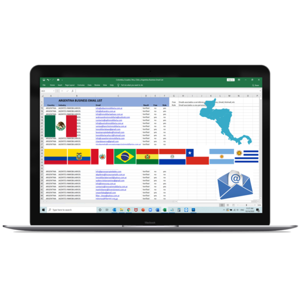LISTA CORREOS ELECTRÓNICOS EMPRESAS MEXICO, CENTROAMÉRICA, REPÚBLICA DOMINICANA, PUERTO RICO, CUBA, COLOMBIA, ECUADOR, PERÚ, BRASIL, BOLIVIA, PARAGUAY, CHILE, ARGENTINA Y URUGUAY 2026 – 1,007,807 Cuentas únicas verificadas
