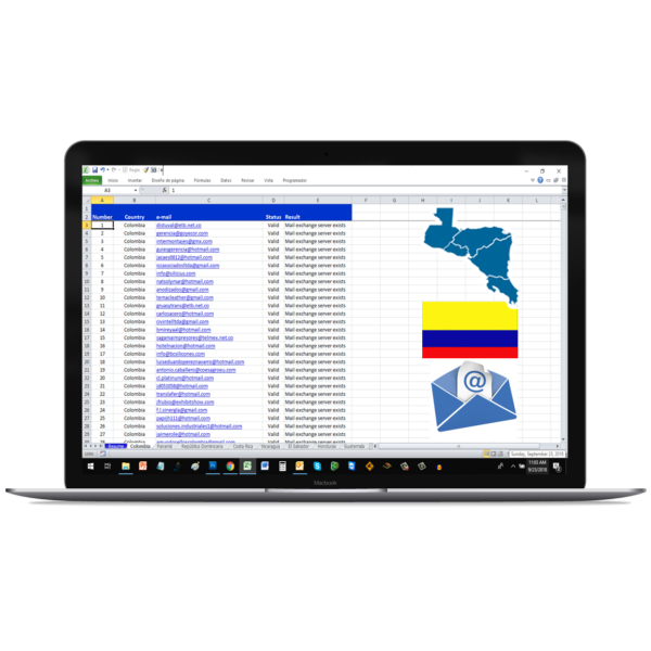 LISTA CORREOS ELECTRÓNICOS EMPRESAS CENTROAMÉRICA, REPÚBLICA DOMINICANA Y COLOMBIA 2026 - 181,518 Cuentas únicas verificadas