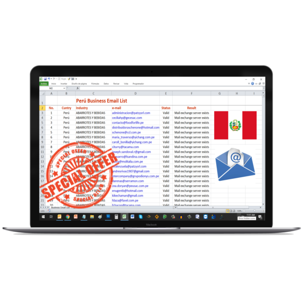 LISTA CORREOS ELECTRÓNICOS EMPRESAS PERÚ 2026 - IDEAL PARA EMAIL MARKETING